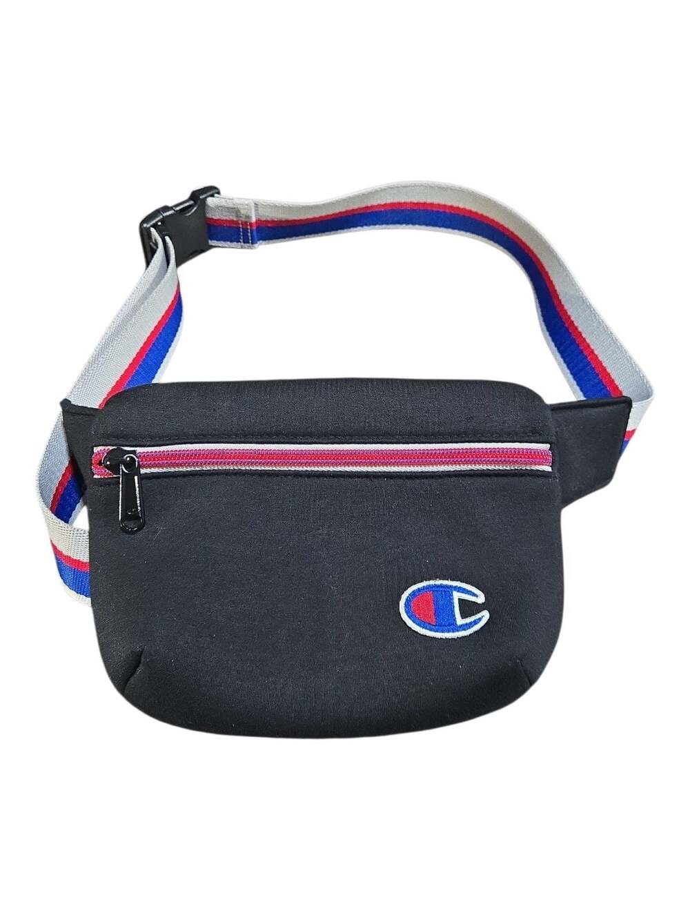 Champion Unisex Waist Pack Belt Bag with Striped Webbing Strap